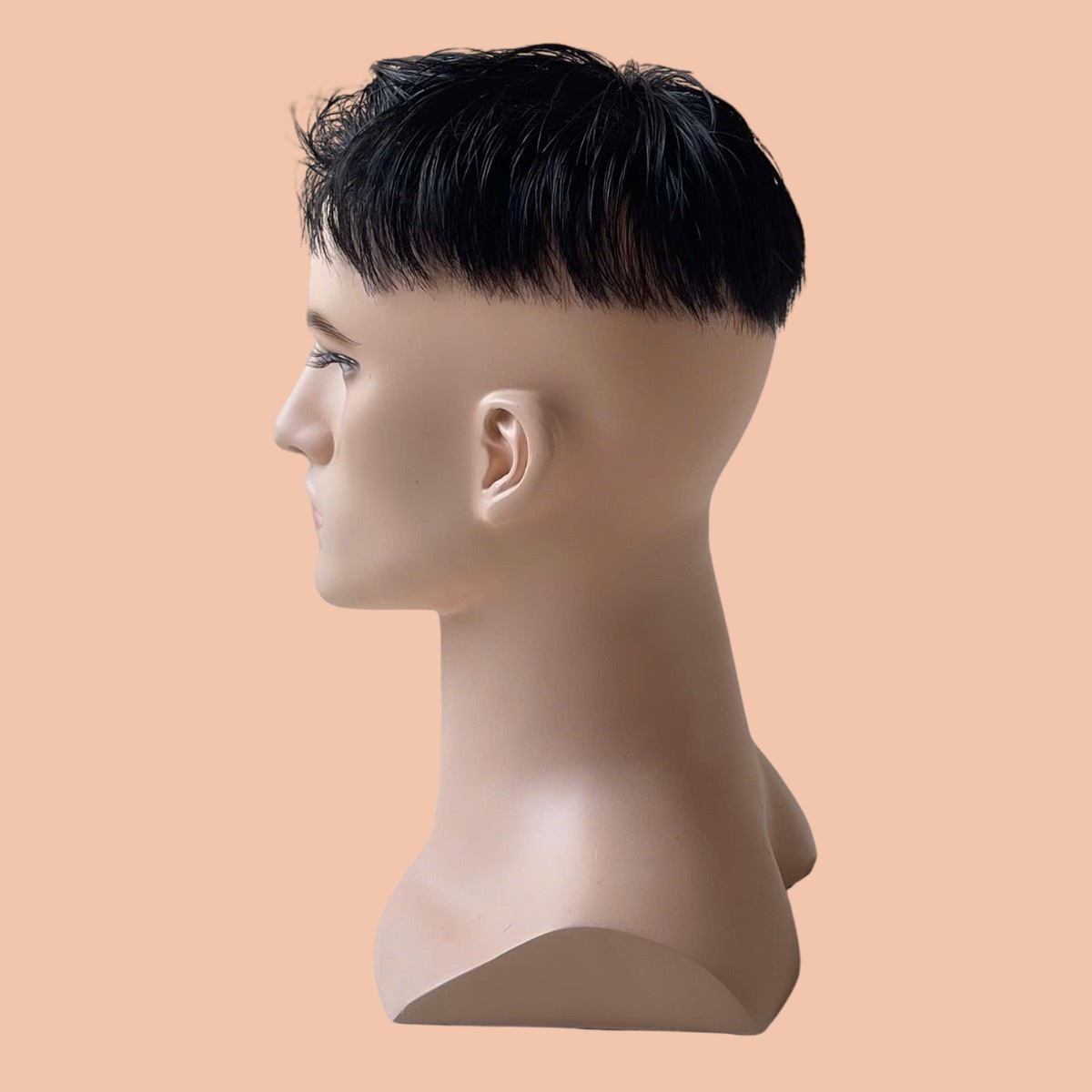 Men Real Hair Wig In Ivy League Style With Mono Construction | HHV170 - Image 2