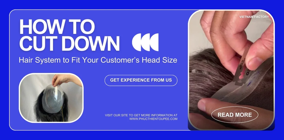 How to cut down hair system