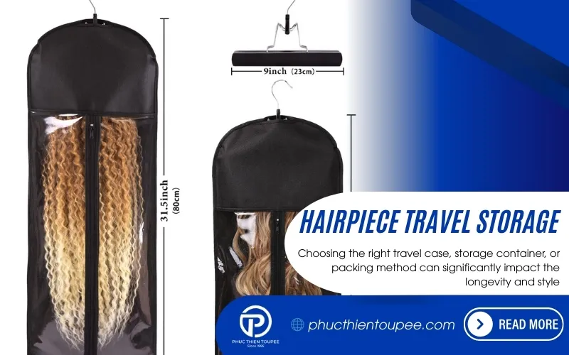 4 Hairpiece Travel Storage Pack & Protect Your Style